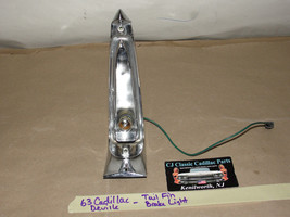 OEM 63 Cadillac Deville TAIL FIN LIGHT LAMP CHROME HOUSING - £35.04 GBP