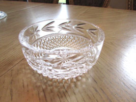 Galway Irish Crystal Bowl Leah Pattern Love &amp; Loyal Irish Symbol 5.75&quot; - $26.68