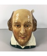 Sylvac William Shakespeare Toby Mug Character Face Jug The Bard 5.25&quot; Ta... - $33.65