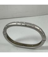 Vintage 1980’s Signed Swarovski Crystal Wide Hinged Bangle Bracelet Size... - $600.16 MXN