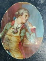 Antique portrait Miniature hand painted. frame Heinrich Füger?? young boy  - £1,633.26 GBP