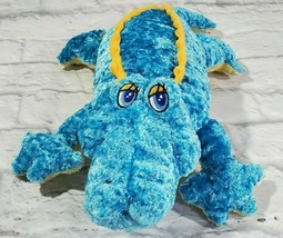 Sugar Loaf Plush Alligator Blue Yellow 19 Inch Kids Gift Toy Stuffed Animal - $12.29