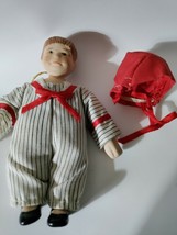 Vintage Antique Bisque Doll Germany Mini 4&quot; soft body Boy freckles - £14.38 GBP