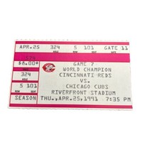 MLB 1991 04/25 Chicago Cubs at Cincinnati Reds Ticket Stub-Maddux Start ... - £8.10 GBP