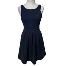 Pim + Larken Sleeveless Pleated Fit &amp; Flare Dress Black Women&#39;s Size Small - $31.48