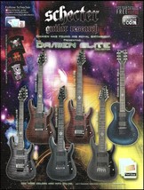 Schecter Damien Elite FR Series Elite-7 Elite-8 Solo guitar advertisement ad - £3.38 GBP
