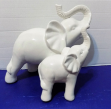 NEW Good Luck Elephant &amp; Baby Figurine Statue Zen Home Decor - $34.23