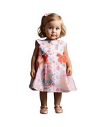 Bonnie Jean Pink Floral Print Dress Size 18M - $19.80