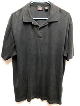 Mens Jos. A. Banks Golf Shirt, Black, 70% Silk/30% Cotton, L - £11.72 GBP