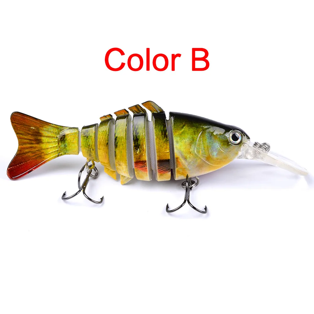 1pcs/Freshwater fishing Multi-section 7Section wobbler hard bait 11cm/14g Artifi - $33.64