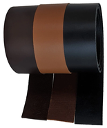 Leather Strips and Straps Black Tan &amp; Dark Brown 40 mm wide 50 cm long - £5.25 GBP