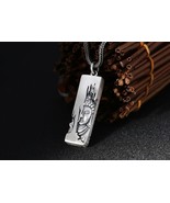 925 Sterling Silver Buddha Pendant Mala Pendant Prayer Pendant Silver Pe... - $59.99