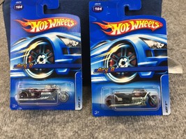 Hot Wheels Motorcycle  Airy 8 2006 Purple and Black #164 Biker lot of 2 - $4.46