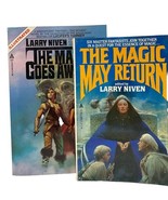 Lot of 2 Larry Niven The Magic May Return/Goes Away Paperbacks - $337.24 MXN