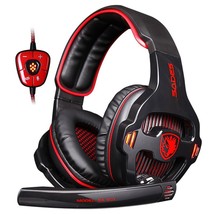 Gaming Headset High-Performance USB Headset Headphones Red - £75.22 GBP