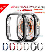 Hard Case For Apple Watch Ultra/Ultra 2 49 Tempered Glass Screen Protect... - £18.33 GBP