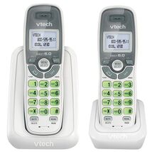 VTech DECT 6.0 2-Handset Cordless Caller ID Phone, White - $35.00