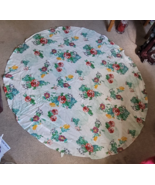 Pioneer Women Round Tablecloth Flowers 66&quot; Used Table Decoration Dinner ... - $13.94 CAD