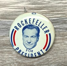 Nelson Rockefeller for President Vintage Pinback Campaign Button Pin 1.2... - $17.47