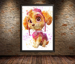 SKYE PAW PATROL Kids Poster - Paw Patrol Wall Art Deco - Chase Wall Poster - £3.83 GBP