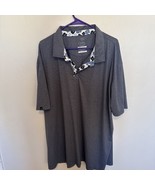 Swannies Golf Polo Shirt Mens 3XL Gray Blue Stars Performance Sport - $402.45 MXN
