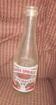   Silver Springs Beverages  Soda Bottle Madison WI     7oz   - £21.99 GBP