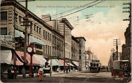 Hastings Street Looking East from Post Office Vancouver BC Postcard PC671 - $16.99