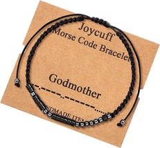 Morse Code Bracelets for Women Funny Gift for Girls Inspirational Jewelry with S - £27.51 GBP