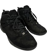 fubu men&#39;s black suede leather lace-up athletic shoes size 12 - $23.91 CAD