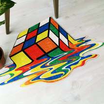 Melting Rubik’s Cube Rug - $49.99+