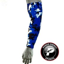 Football Baseball Softball Compression Arm Sleeve Royal Blue Digital Camo - £6.38 GBP