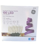 100 GE Stay Bright Random Sparkle White Diamond-Faceted C5 LED Lights - £24.92 GBP