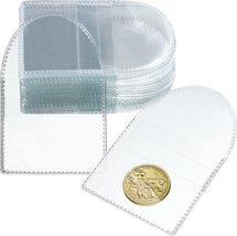 100 Pcs Single Pocket Coin Flips 2 X 2 Inch Individual Clear Cuttable Plastic Sl - £16.81 GBP