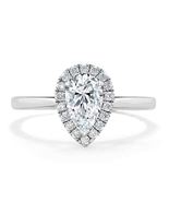 1.00 Ct Pear Cut Diamond Wedding Engagement Ring 14k White Gold Finish 925 - £69.19 GBP