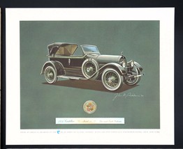 Vtg Bear Series Print Classic Autos Behr-Manning Troy NY 1921 Cadillac V... - $12.00