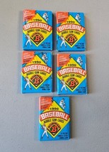 Lot of 5 Bowman 1990 Bubble Gum Baseball Cards - Each W/14 Picture Cards 1 Gum  - £8.53 GBP
