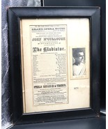 Antique Framed Grand Opera House Spartacus Gladiator Playbill John McCul... - €86,04 EUR