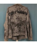 VTG Blac Label Mens XL PUNK TRULY DAMNED studded Zip up jacket Embroider... - $87.46 CAD