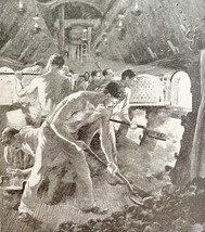 Boiler Room Of Brooklyn Ship Spanish American War 1899 Victorian Print D... - $549.97 MXN