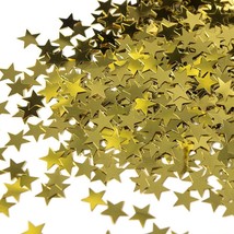 Unique Industries, Star Confetti, Metallic, Birthday Accessory Gold - £26.05 GBP