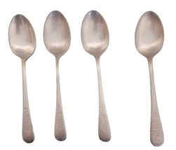 Vintage Silverplate EP 5&quot; Spoon By J Lyons And Co. LTD Lot of 4 - $370.92 MXN