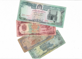 Afghanistan Old TALIBAN-- 10000, 100, 50, 20, Afghanis banknotes paper m... - £11.60 GBP