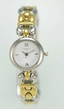 Fossil Uhr Damen Edelstahl Gold Silber Wasserdicht 30m Weiß Quarz - £27.83 GBP