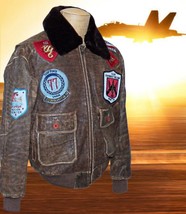 1987 Top Gun Maverick Victory Ltd Russian Blood Chit G1 Lambskin Flight Jacket - £440.70 GBP