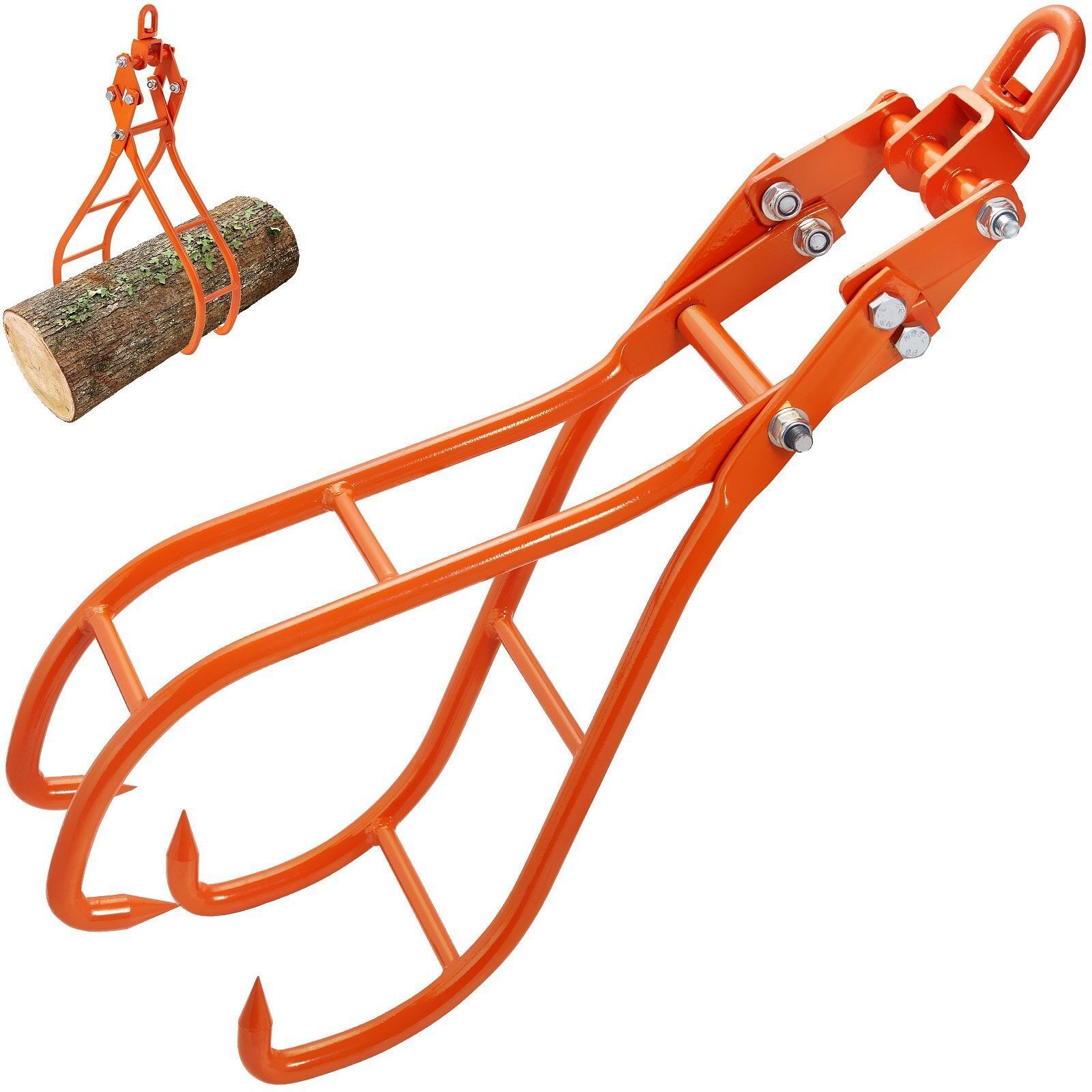 VEVOR Timber Claw Hook, 36 inch 4 Claw Log Grapple for Logging Tongs, Sw... - $199.97