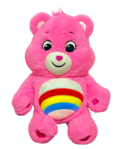 Care Bears CHEER BEAR Plush Pink Rainbow Stuffed Animal Unlock Magic 13 Inch - £6.05 GBP