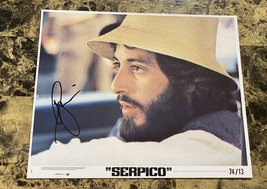Al Pacino Autographed 8x10 Lobby Card Original 1974 Serpico Rare Jsa Loa - £366.50 GBP