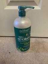 Alba Botanica Very Emollient Sparkling Mint Bath and Shower Gel, 32 fl oz - £9.92 GBP