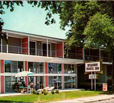 Vintage 1960s Hyannis Travel Inn Cape Cod Mass Posted Panorama Chrome Postcard - £10.41 GBP