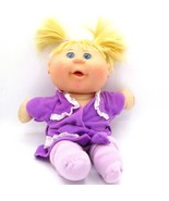 2017 Cabbage Patch Kids Doll 12&quot; Bath Robe  Girl Doll Blonde Hair Blue eyes - $17.82